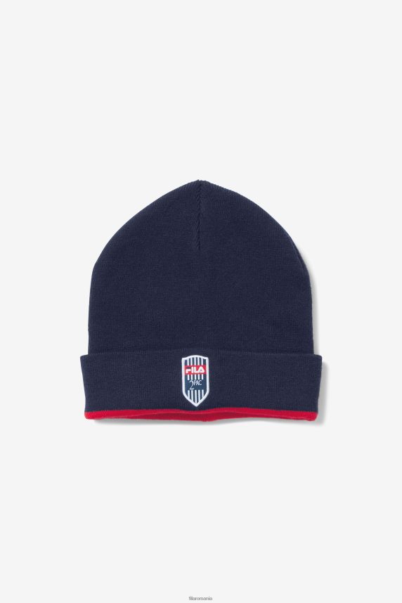2pac beanie navy/red fila LTP2R6965 bleumarin/roșu FILA