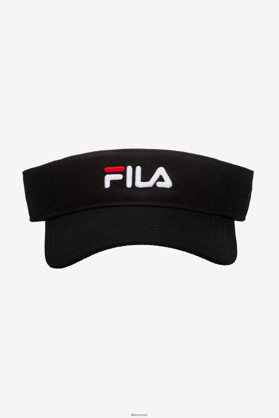 vizor brodat fila negru LTP2R61005 negru FILA