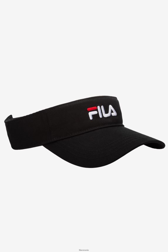 vizor brodat fila negru LTP2R61005 negru FILA