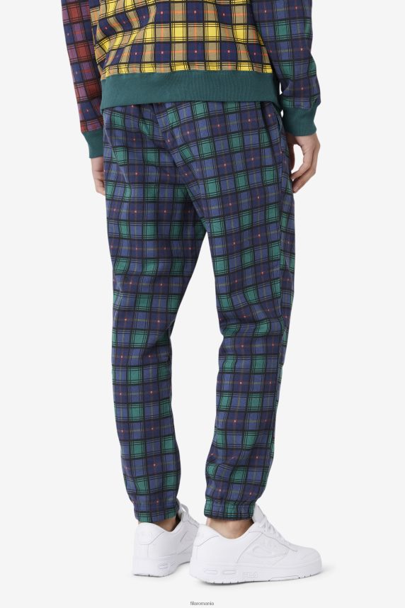 fila dorm plaid jogger june bug/rhubarb/navy LTP2R6613 iune bug/rhubarb/marine FILA