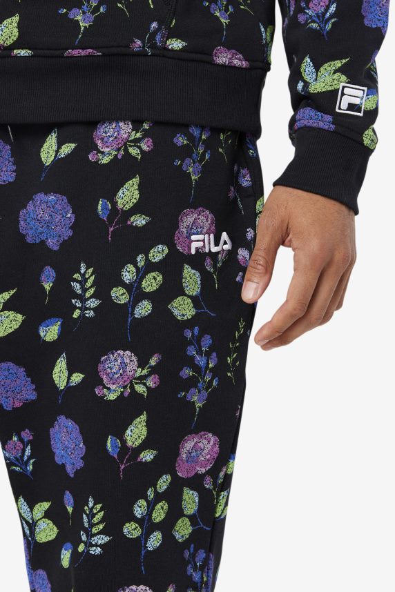 fila hemlock jogger negru/imprimat floral LTP2R6667 imprimeu negru/floral FILA