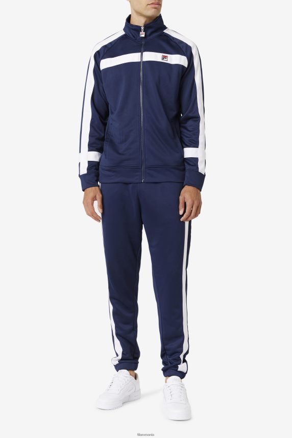 pantalon fila navy/alb renzo LTP2R6586 bleumarin/alb FILA