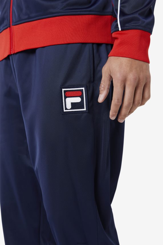 pantaloni de sport fila wayan bleumarin/rosu/alb LTP2R6705 bleumarin/rosu/alb FILA