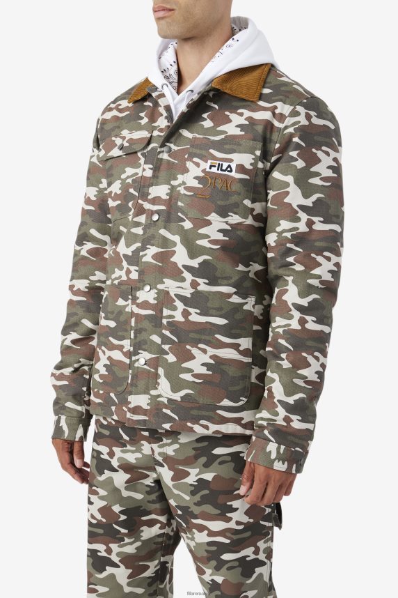 geacă 2pac imprimeu camo fila/maro bronz LTP2R6776 imprimeu camo/maro bronz FILA