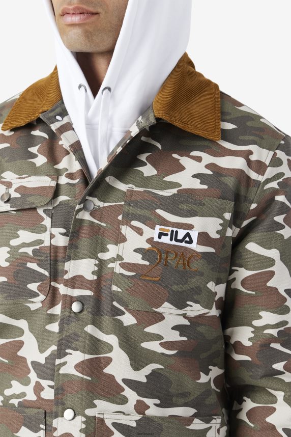 geacă 2pac imprimeu camo fila/maro bronz LTP2R6776 imprimeu camo/maro bronz FILA