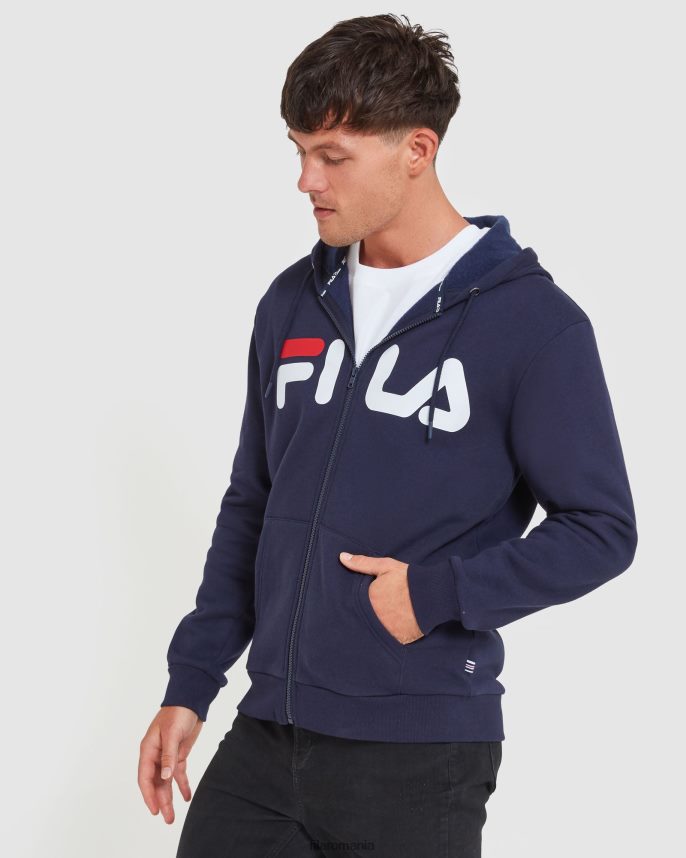jachetă cu fermoar unisex clasic bleumarin nou fila LTP2R62484 marina noua FILA