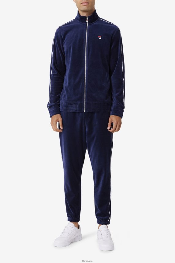 jachetă fila bleumarin/alb/roșu deverall din velur LTP2R6814 bleumarin/alb/rosu FILA