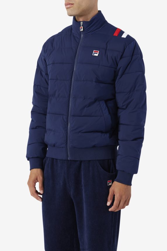 jachetă puffer brody navy fila LTP2R6766 marina FILA