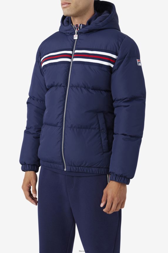 jachetă puffer fila jake bleumarin/roșu LTP2R6765 bleumarin/roșu FILA