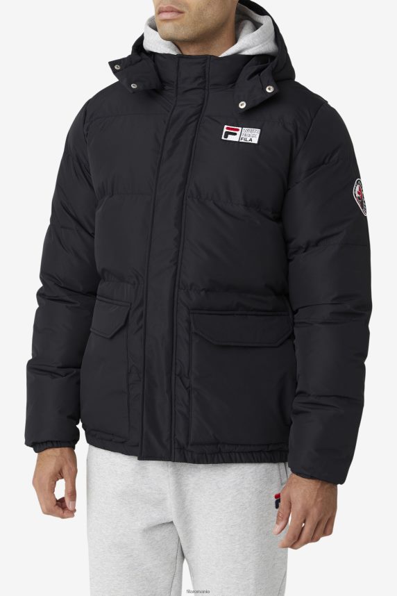 jachetă puffer otler fila neagră LTP2R6788 negru FILA