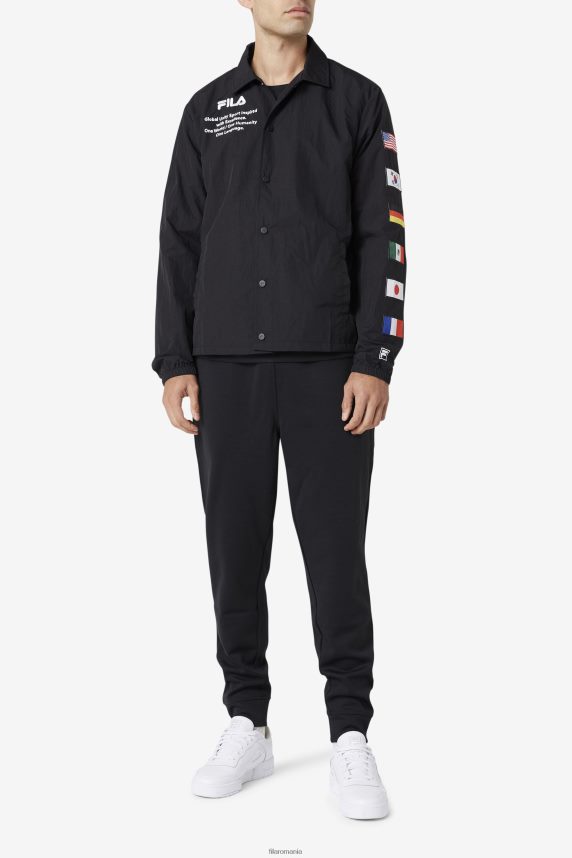 jacheta caquga fila negru/alb LTP2R6878 alb negru FILA