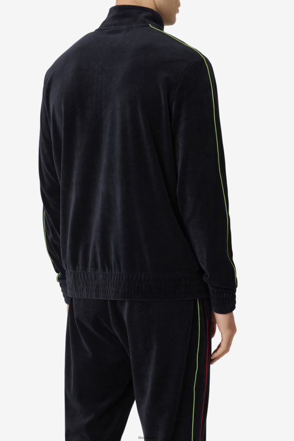 jacheta deverall velur fila negru/rosu/verde padure LTP2R6812 negru/rosu/verde de padure FILA