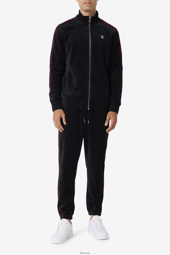 jacheta deverall velur fila negru/rosu/verde padure LTP2R6812 negru/rosu/verde de padure FILA