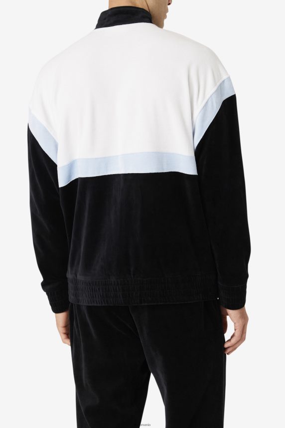 jacheta fila mansur din velur negru/alb/skyway LTP2R6819 negru/alb/skyway FILA