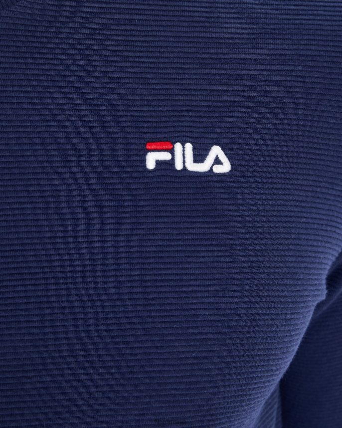 Fila pentru bărbați Savian cu decolteu în V crew bleumarin LTP2R62621 marina FILA