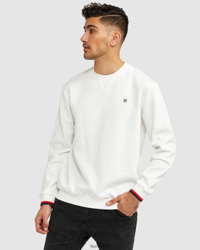 alb assylum insignă unisex crew fila LTP2R62640 azil alb FILA