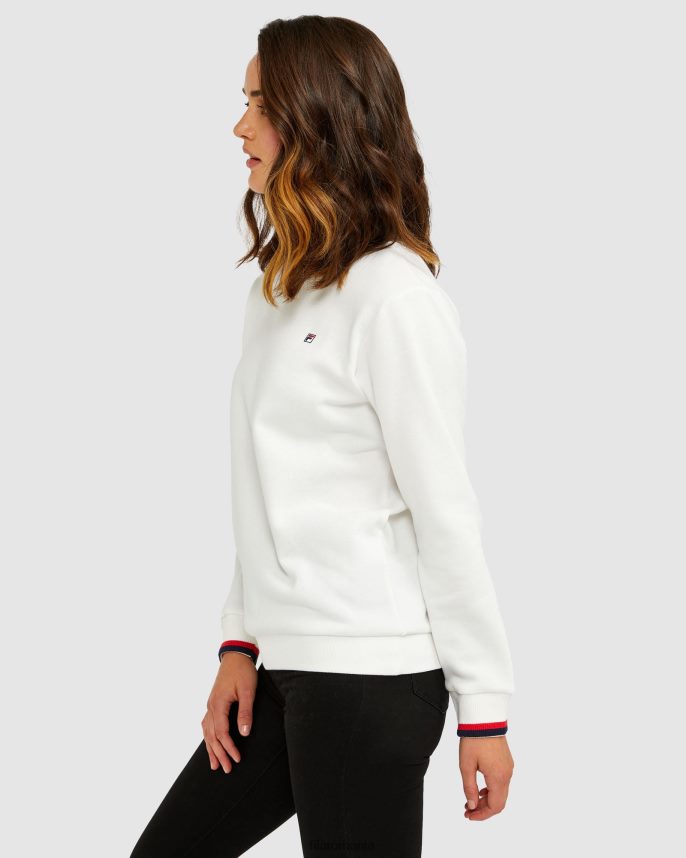 alb assylum insignă unisex crew fila LTP2R62640 azil alb FILA