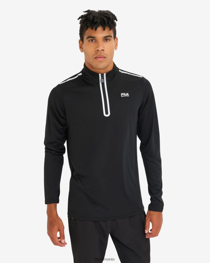 fila men's luca qtr zip black LTP2R62599 negru FILA