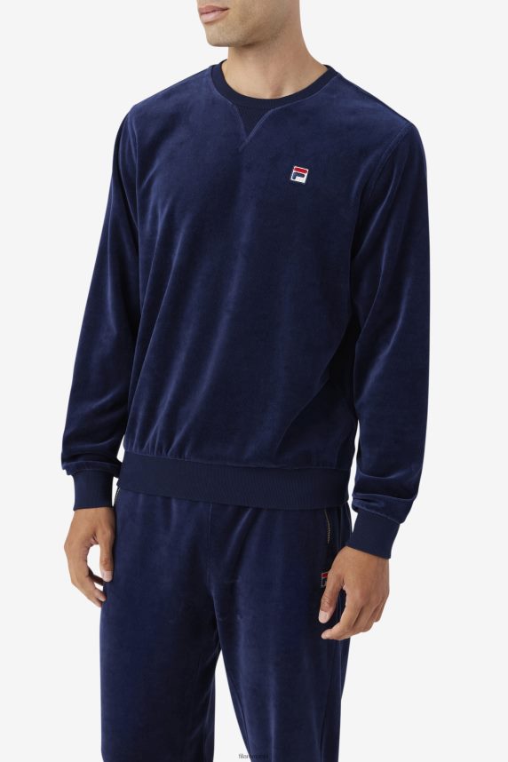 fila navy earl velur crew LTP2R6478 marina FILA