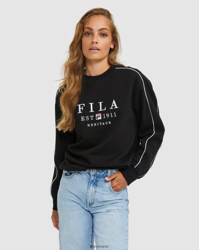 fila unisex heritage crew negru LTP2R62593 negru FILA