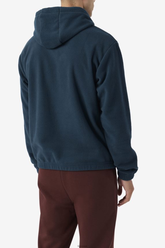 finn fleece hoodie fila teal LTP2R6506 teal FILA