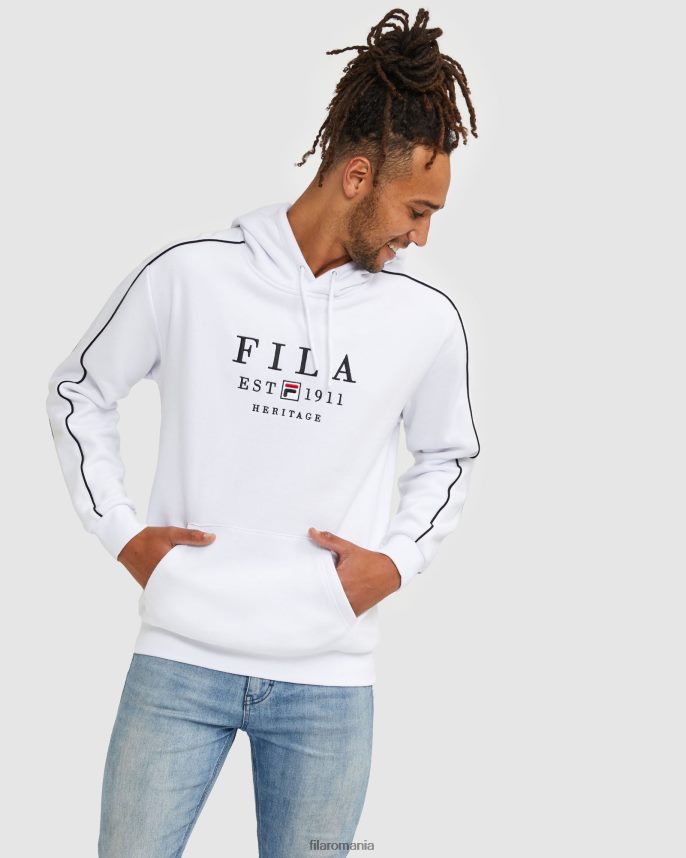 glugă albă unisex heritage fila LTP2R62442 alb FILA