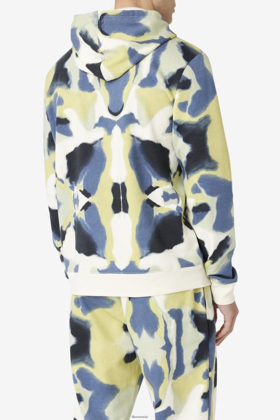 hanorac fila brushstroke print tadi LTP2R6460 imprimeu cu pensula FILA