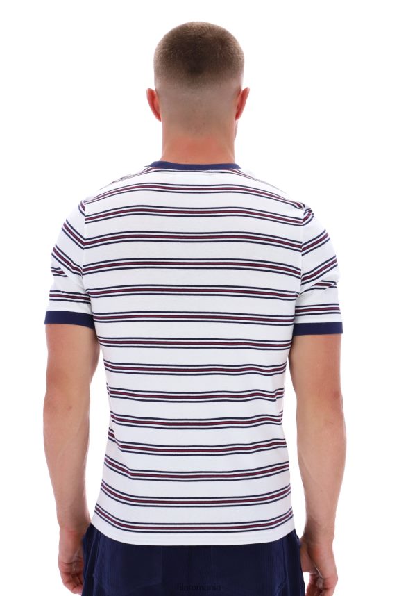 tricou fila santiago ringer cu dungi patrimoniu LTP2R63307FILA