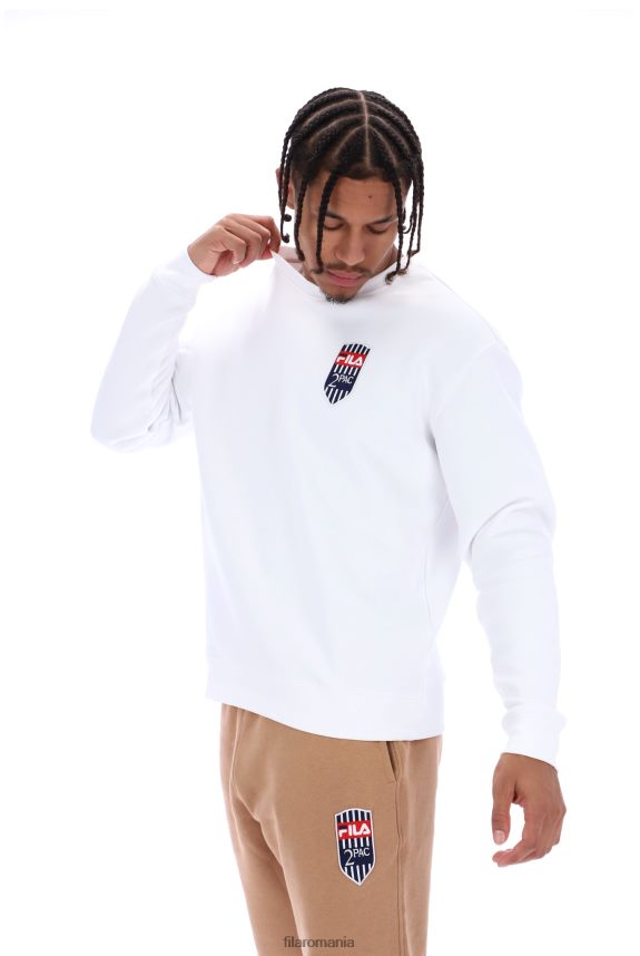 tupac fila fleece patch crew jumper LTP2R63192FILA