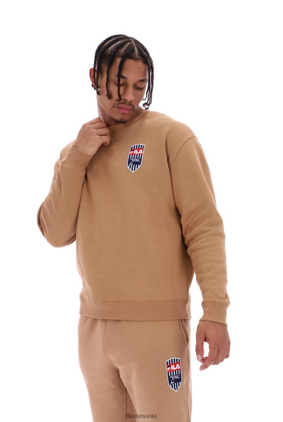 tupac fleece patch crew jumper fila LTP2R63194FILA
