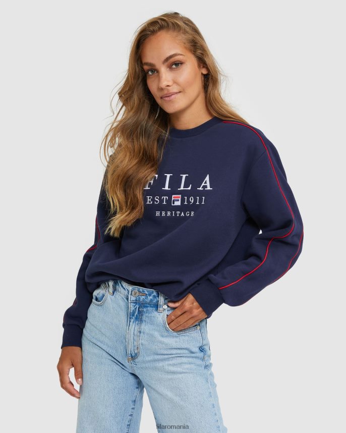 unisex heritage crew new navy fila LTP2R62591 marina noua FILA