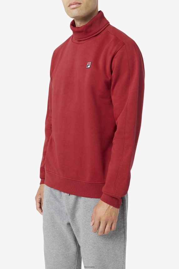 rhubarb noah fleece turtleneck fila LTP2R6234 rubarbă FILA