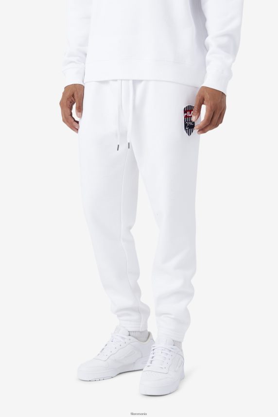 Jogger alb fila 2pac patch LTP2R6897 alb FILA