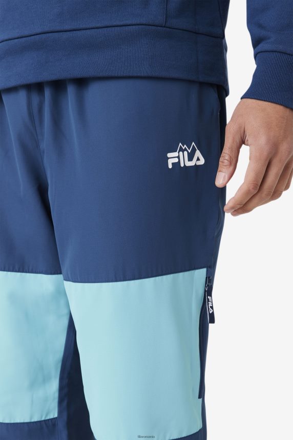 fila vinodi windpant navy/bayou/cherry tomato LTP2R6907 bleumarin/bayou/roșii cherry FILA