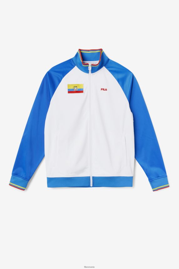 jacheta de sport ecuador fila alb/albastru/rosu foc/galben LTP2R6920 alb/albastru/rosu aprins/galben FILA