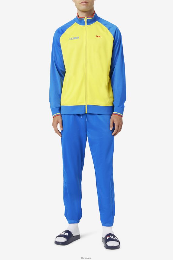 pantaloni de sport fila colombia albastru lapis/rosu foc LTP2R6921 albastru lapis/rosu aprins FILA