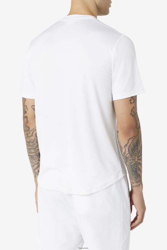 alb pickleball feston tiv crew fila LTP2R61104 alb FILA