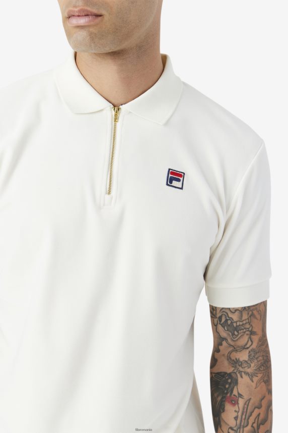 devon velour polo fila egret LTP2R6410 egretă FILA