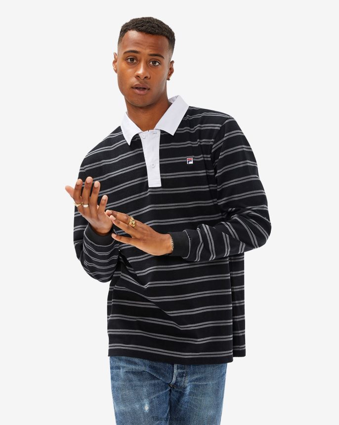 ecuson negru pentru bărbați rugby polo fila LTP2R62562 negru FILA