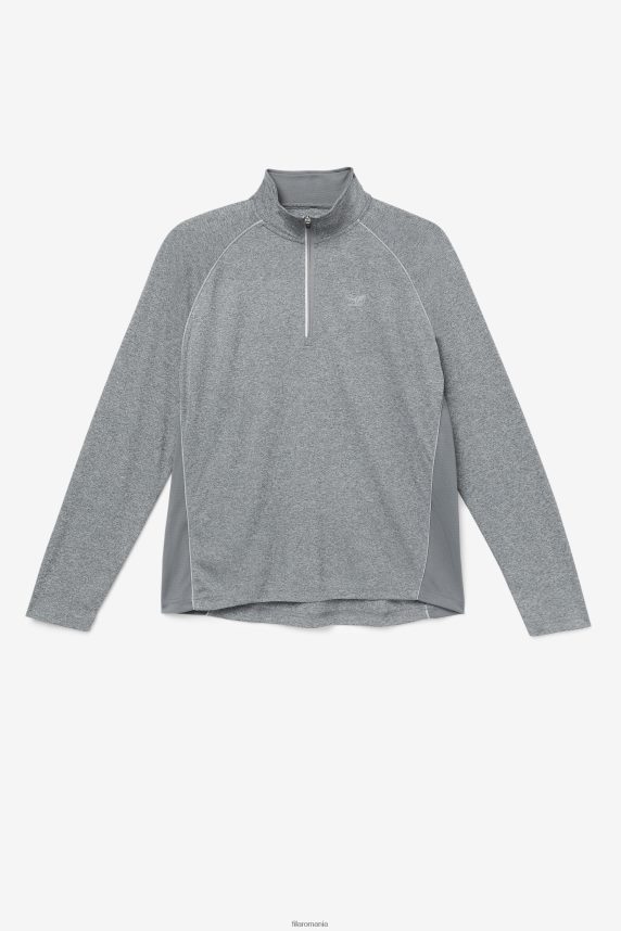 fila pickleball 1/4 zip heather LTP2R61117 Heather FILA