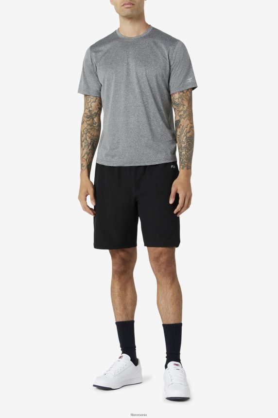 fila pickleball scallop hem crew heather LTP2R61105 Heather FILA