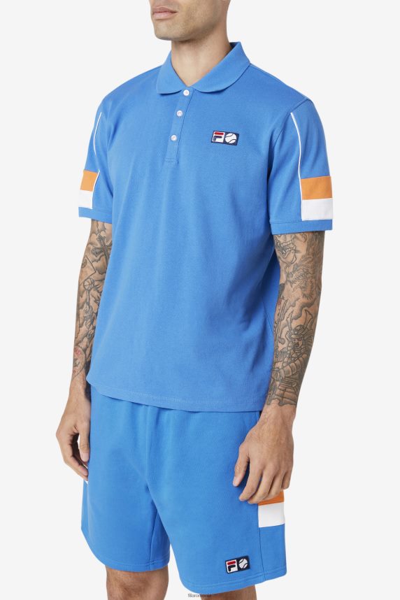 fila polo coda albastru puternic/alb/coral rose LTP2R6420 trandafir albastru puternic/alb/coral FILA