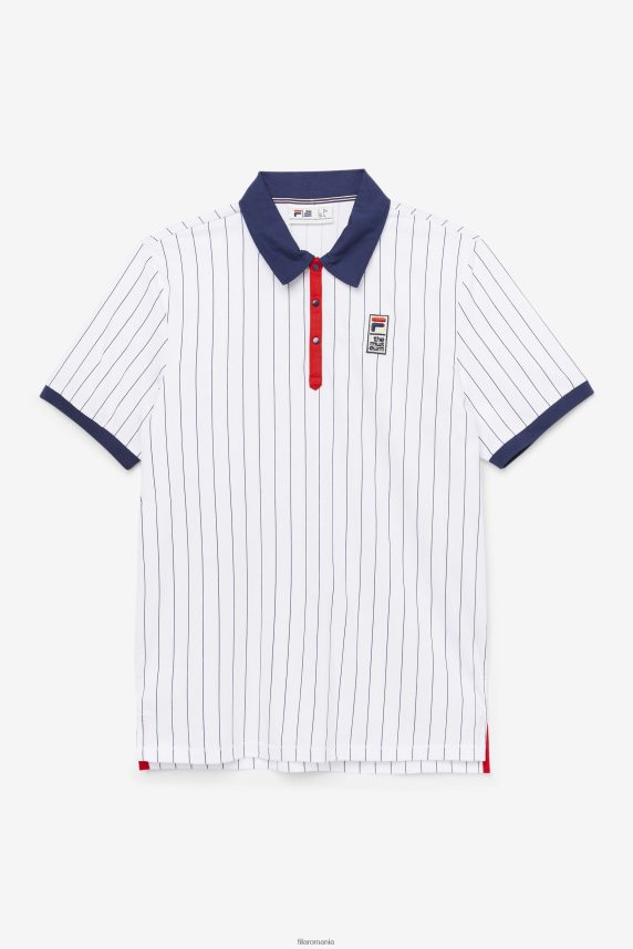 fila white/peacoat/red fila x the museum bb1 polo LTP2R6418 alb/peaton/rosu FILA
