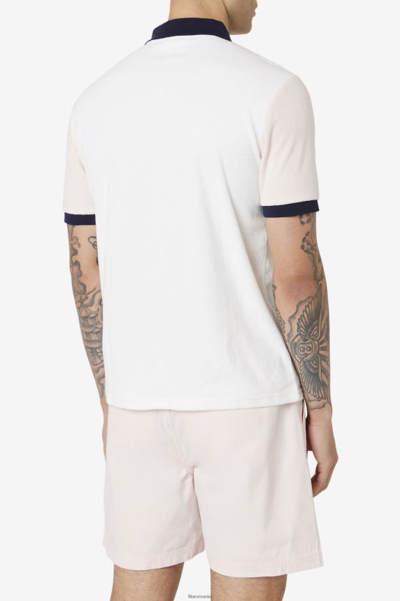 gramme polo fila marshmallow/roz/marin LTP2R6374 marshmallow/roz/marin FILA