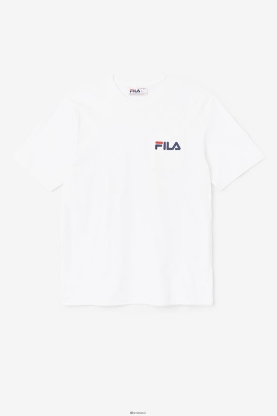 Alb curtis pocket tee fila LTP2R6396 alb FILA