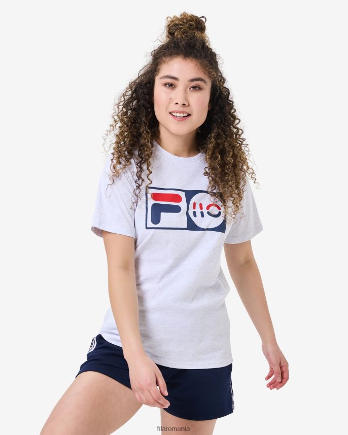 Tricou unisex fila gri deschis marle aniversar LTP2R62572 marle gri deschis FILA