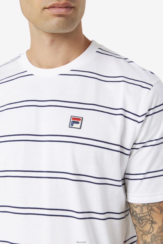 felix tee fila white/peacoat LTP2R6368 alb/peacoat FILA