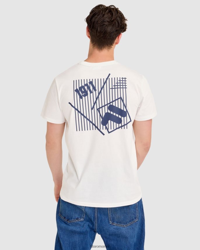 fila aaron tee white LTP2R62305 alb FILA