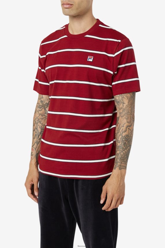 fila felix tee rhubarb/white LTP2R6367 rubarbă/alb FILA