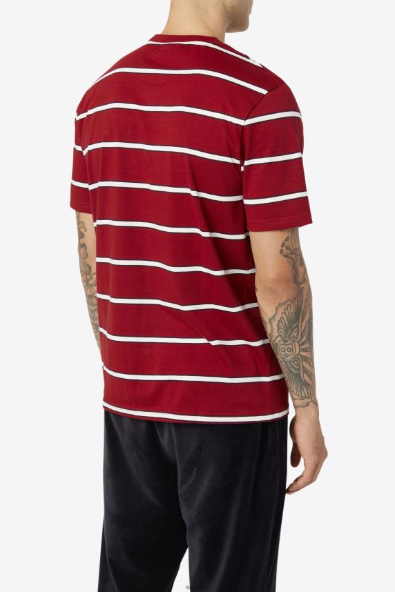 fila felix tee rhubarb/white LTP2R6367 rubarbă/alb FILA